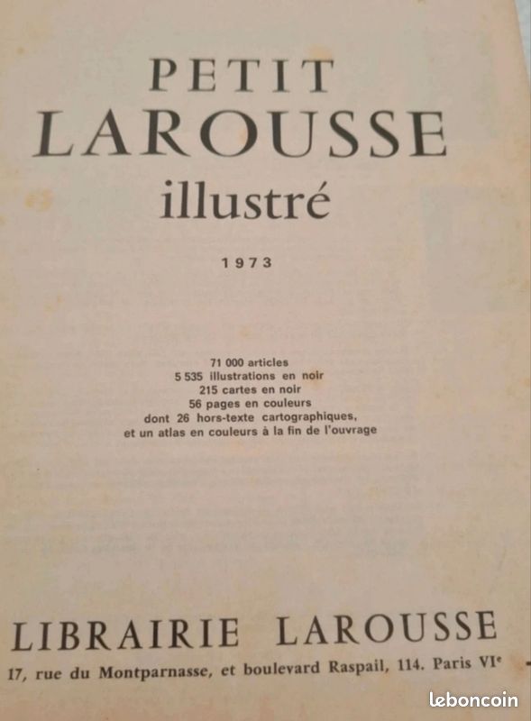Dictionnaire ancien 🌺 Larousse 1973 (image 9)