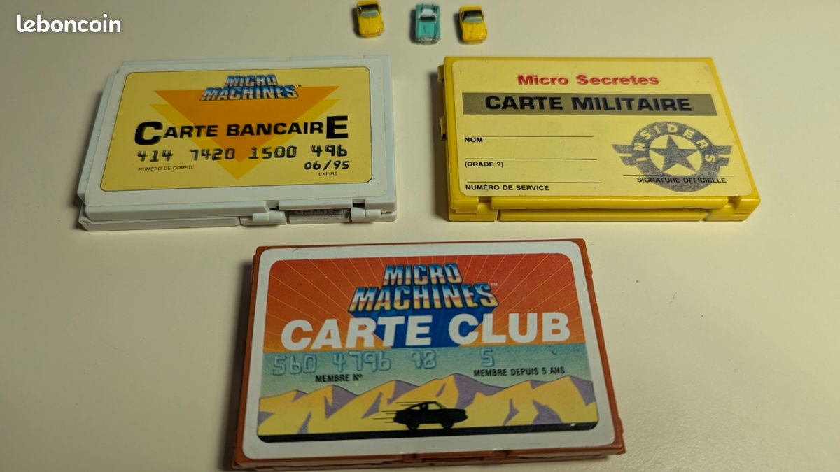 Lot 3 cartes micro machines (image 1)