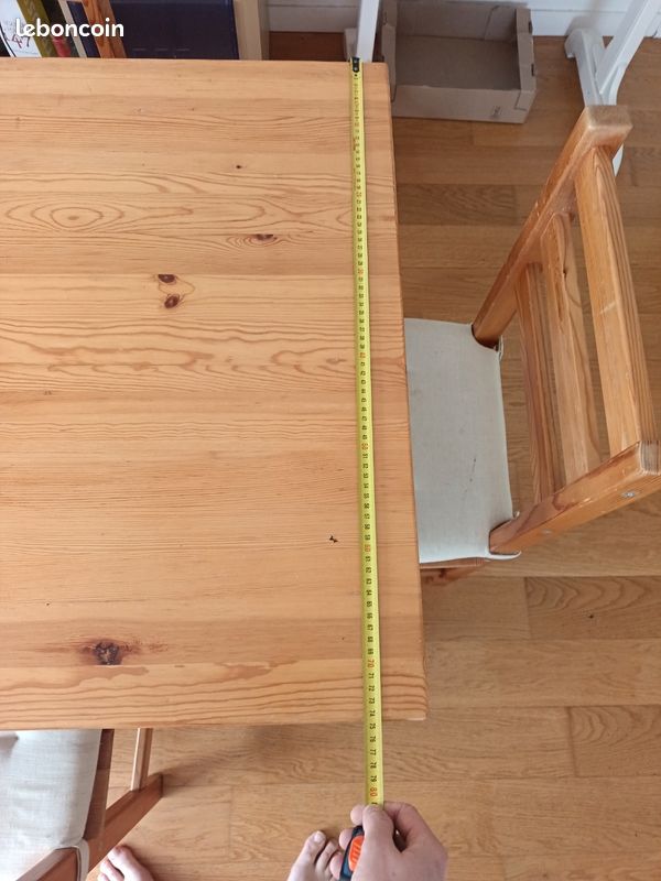 Table + 4 chaises en pin massif (image 6)