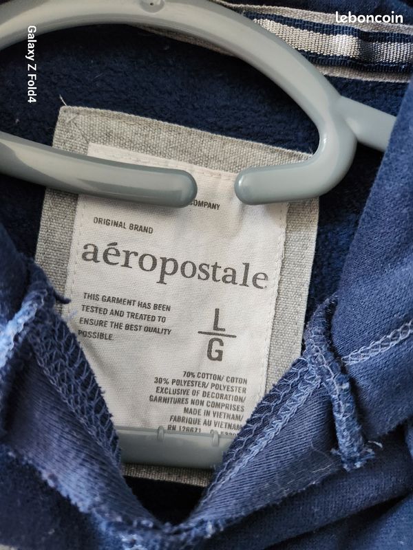 Sweat à capuche Aeropostale bleu (image 3)