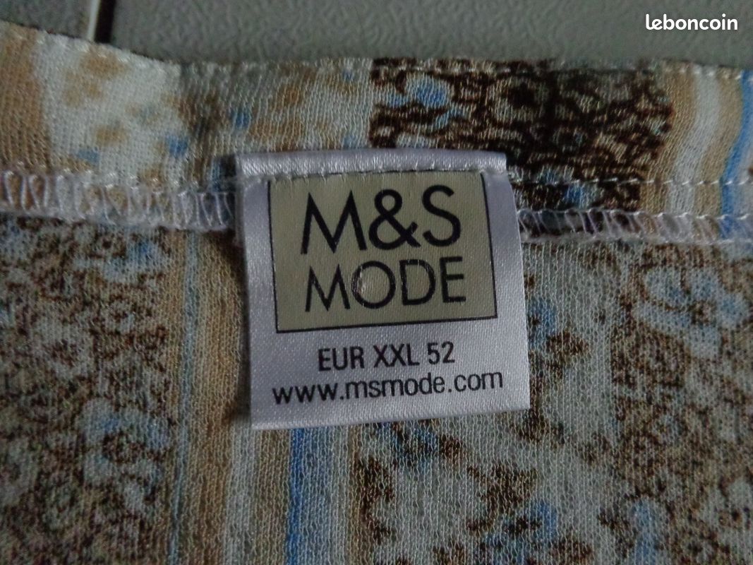 Tunique Femme Taille 52 - Occasion Très Bon état, Couleur Multicolore, Marque Canda