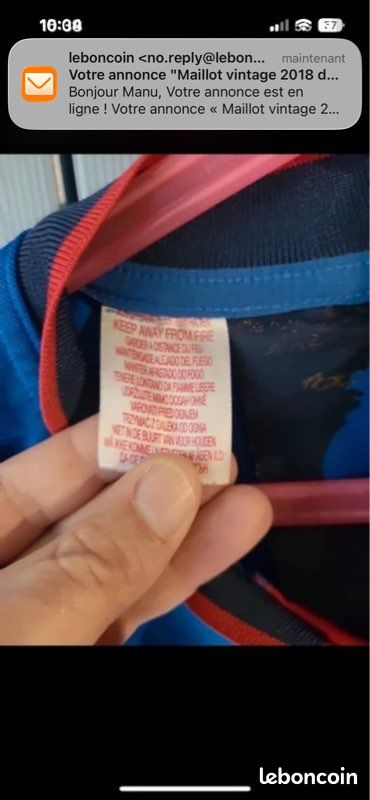Maillot vintage Équipe de France de rugby Adidas, coupe du monde 2015. 13-14 ans ,bleu (image 5)