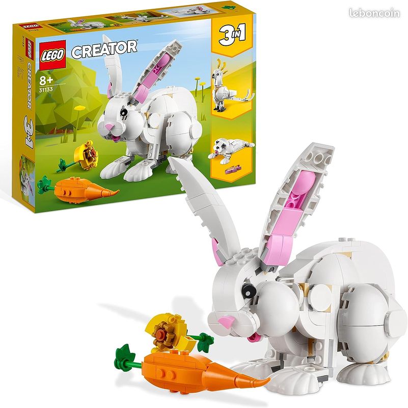 Spécial Lego Creator 3 en 1 + 2 autres constructions diy Pâques paque Lapin Oiseau Canard oeuf A découvir (image 1)
