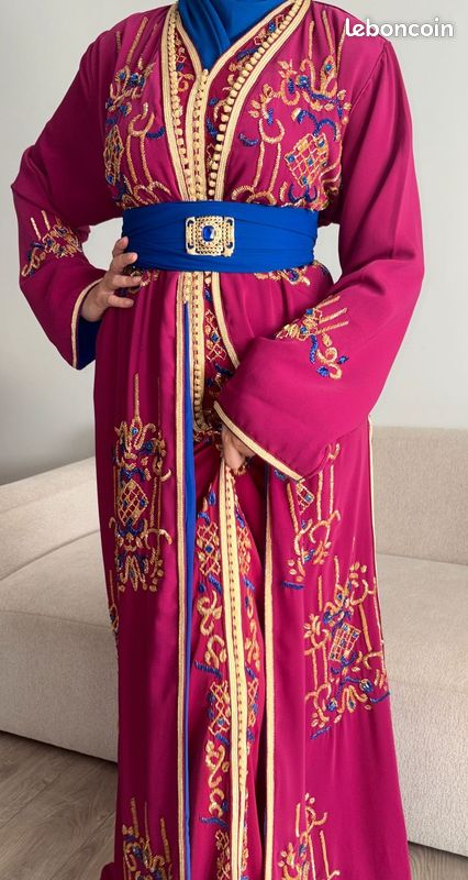 Takchita fuschia et bleu roi (image 1)