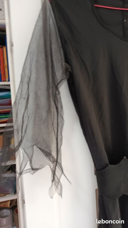 Déguisement robe noire halloween carnaval sorcière (image 2)