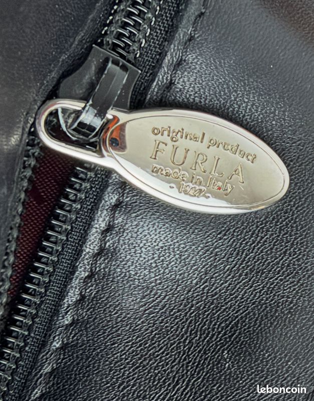401 - Sac à main – Furla Vintage Cabas - cuir noir (image 13)