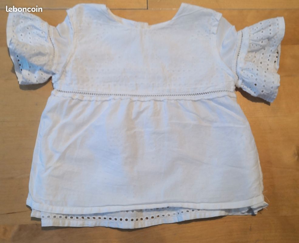 Tunique blouse blanche été 3 ans fille C&A (image 3)