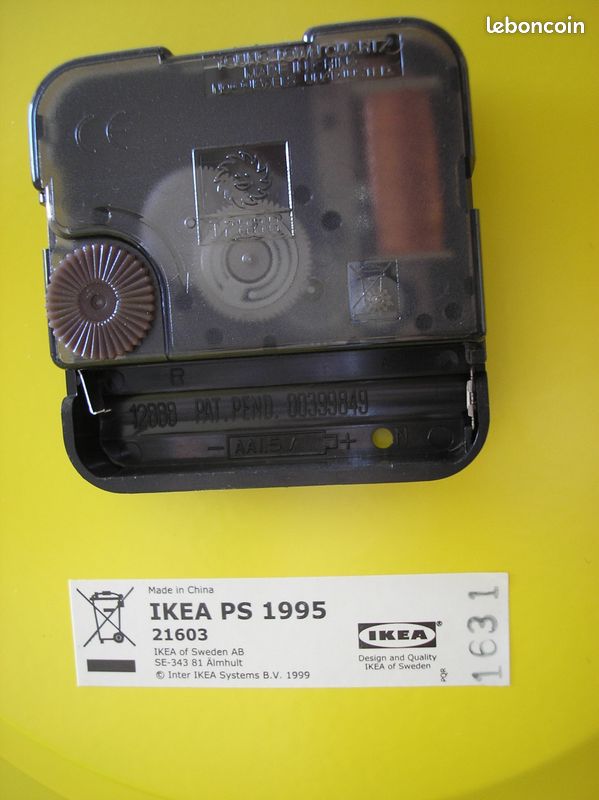 Pendule Ikea PS 1995 en Métal Jaune (image 5)