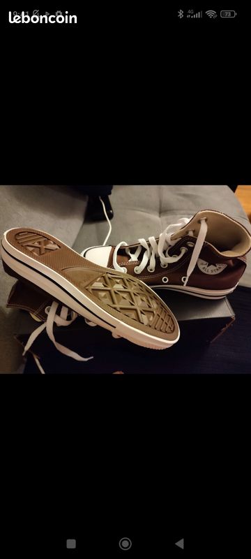 Converse All Star montante marron Fille Unisex Taille 36 (image 2)