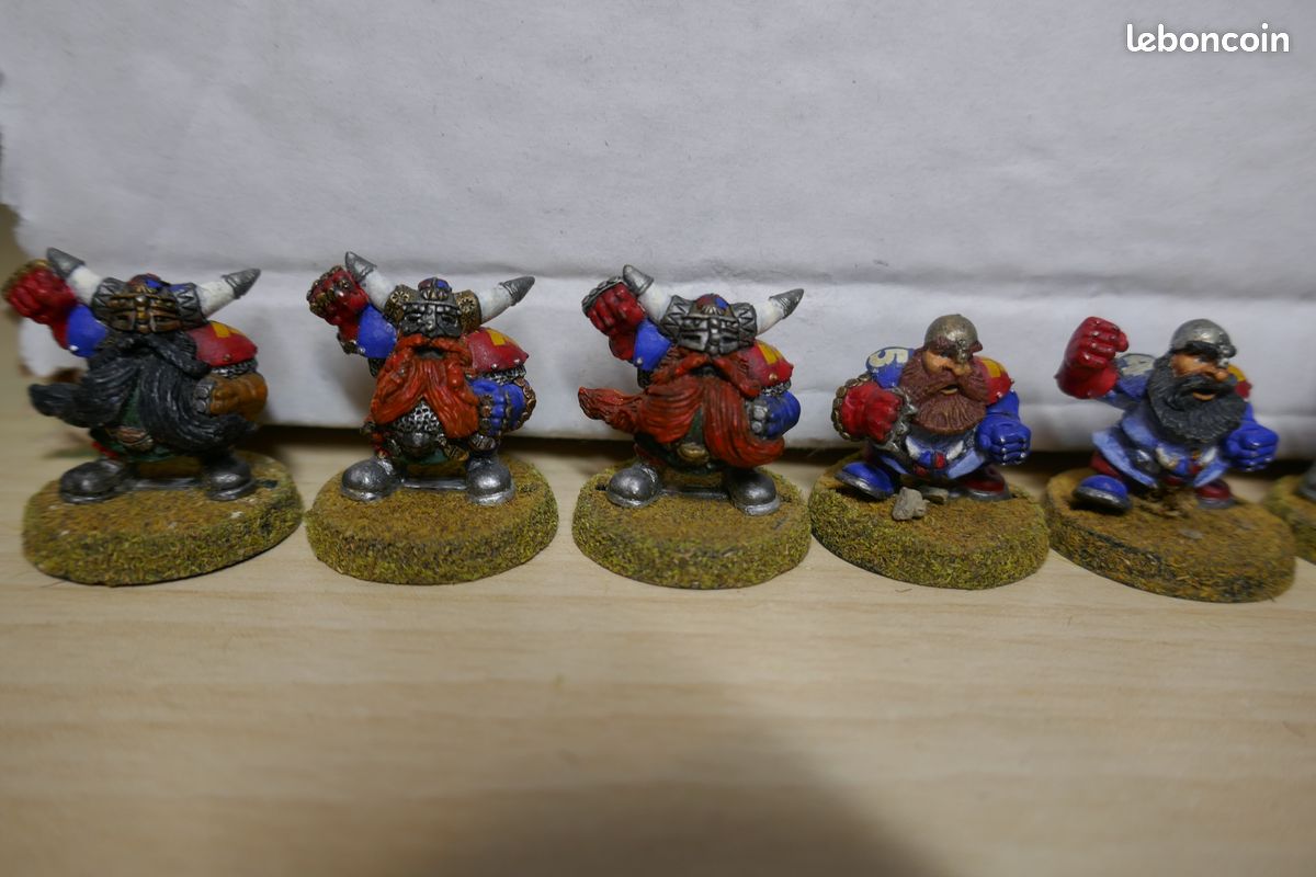 Equipe Nains Dwarves Dwarf métal Blood Bowl Bloodbowl games workshop (image 2)