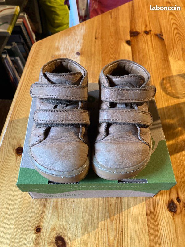 Chaussure cuir marron barefoot (image 1)