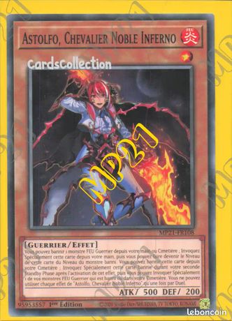 astolfo yugioh card Infernoble Knight - ROTD-EN012 - Common 11220 Flame Holy Knight -