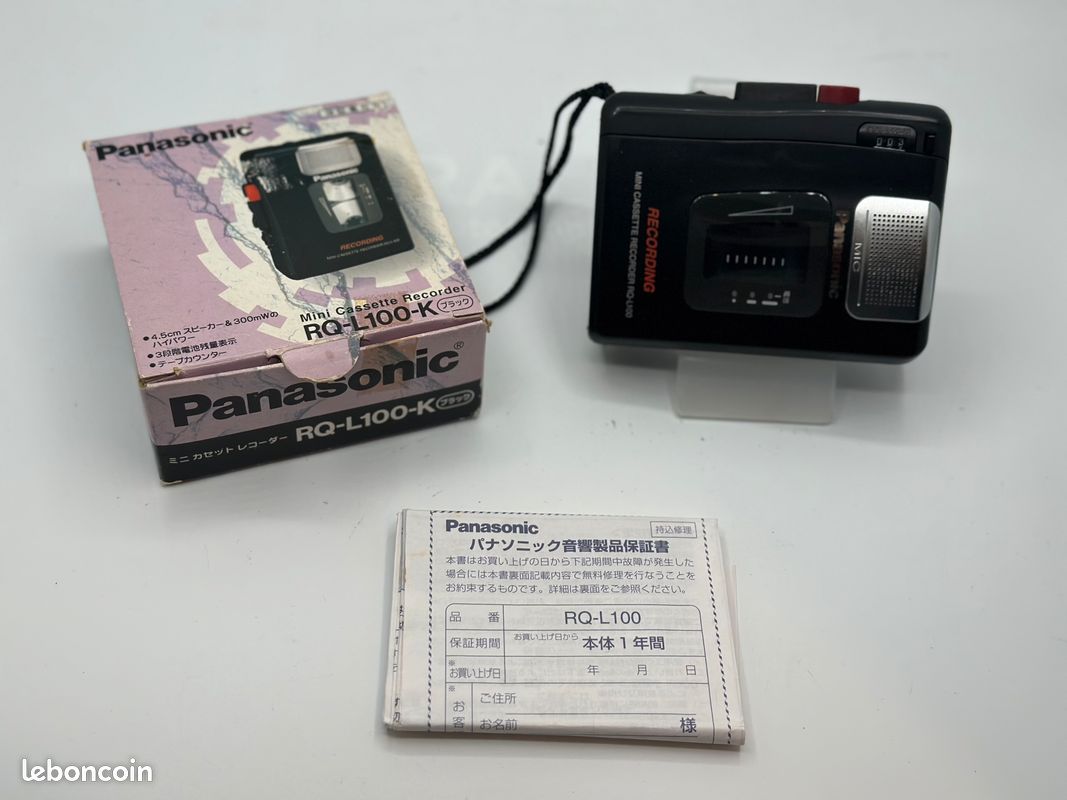 NEW/NEUF Panasonic RQ-L200K Walkman+Recorder Baladeur