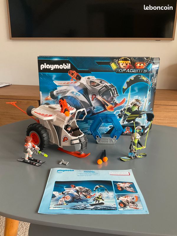 PLAYMOBIL 70231 véhicule des neiges de la spy team (image 1)