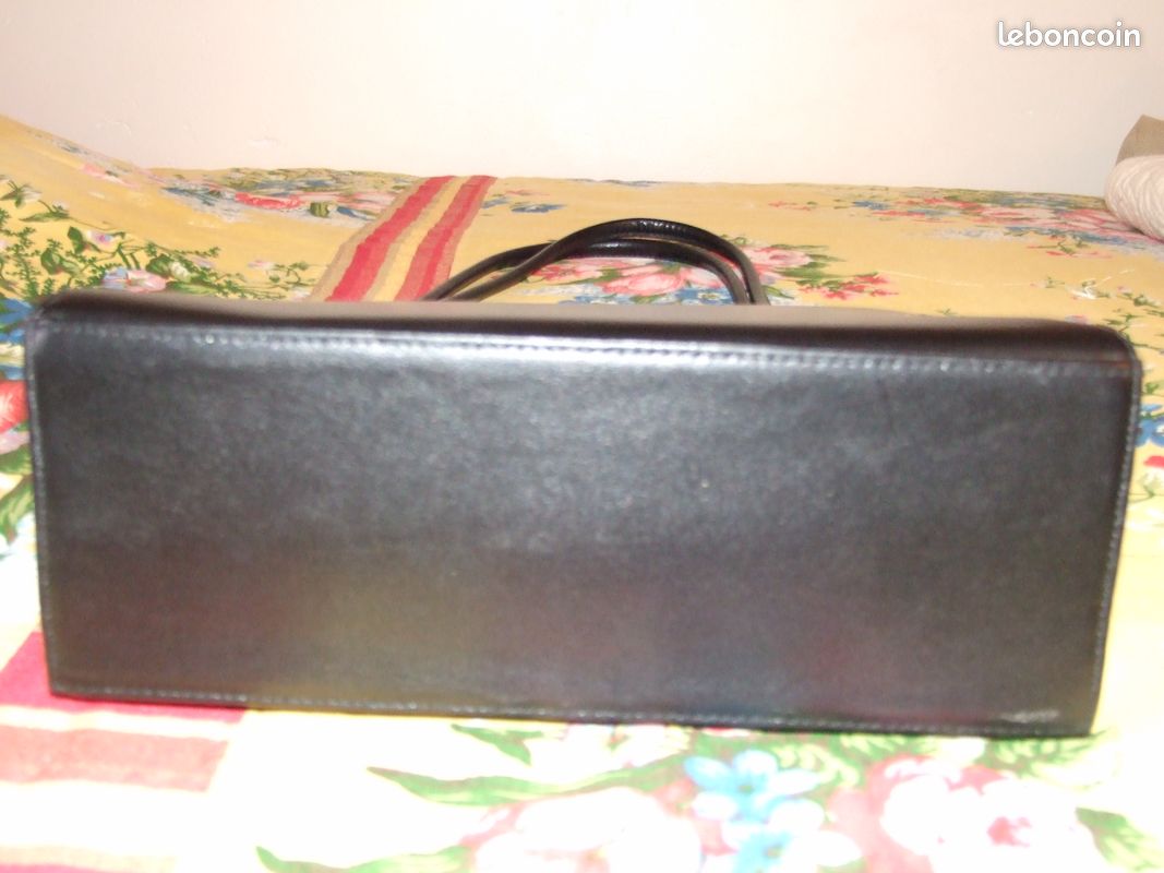 Sac noir CUIR - NEUF (image 3)