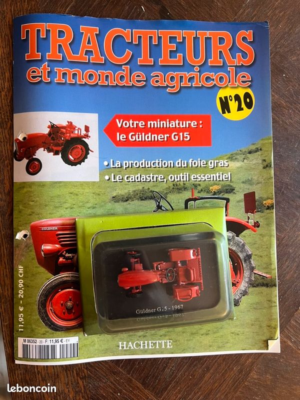 UH / Hachette 1/43 – Someca 750 France 1974, Tracteur Monde Agricole N°108, Orange
