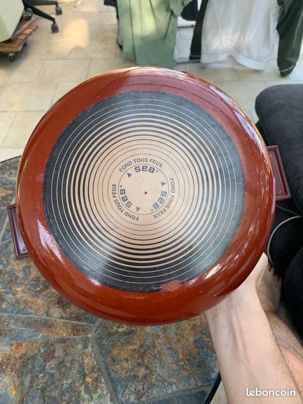 D10) ANCIENNE COCOTTE MINUTE SEB 8 LITRES EN ALUMINIUM VINTAGE