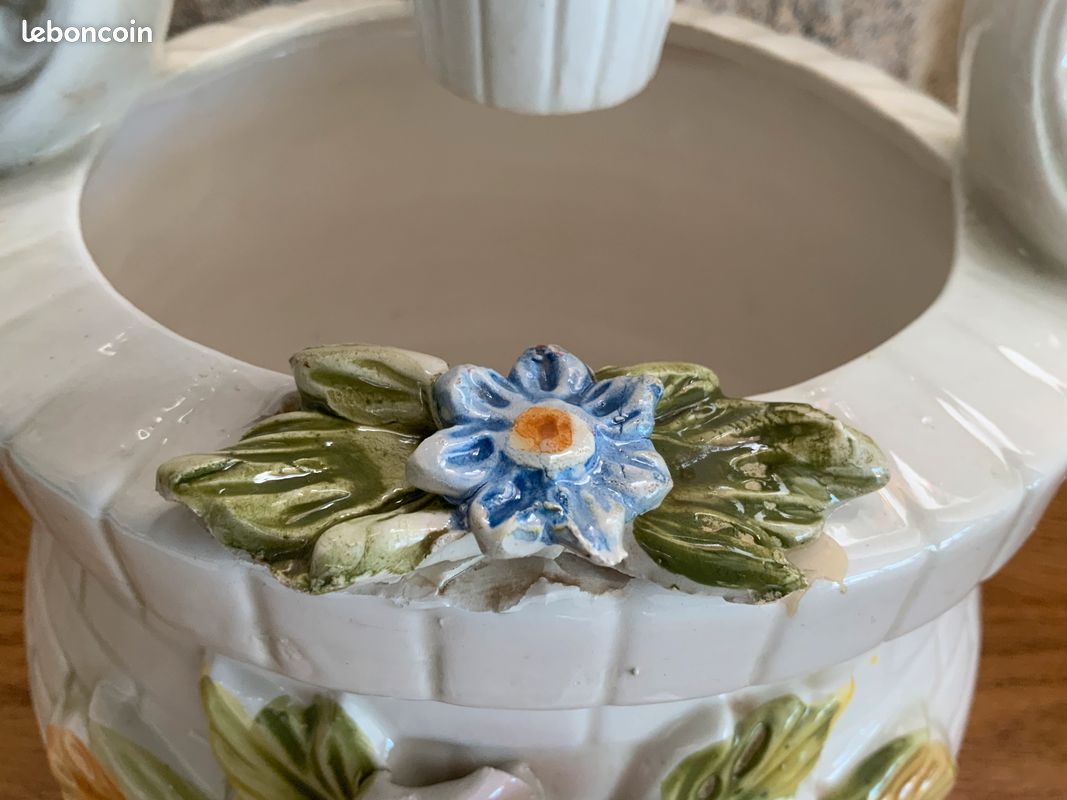 Décoration puit en porcelaine vintage (image 2)