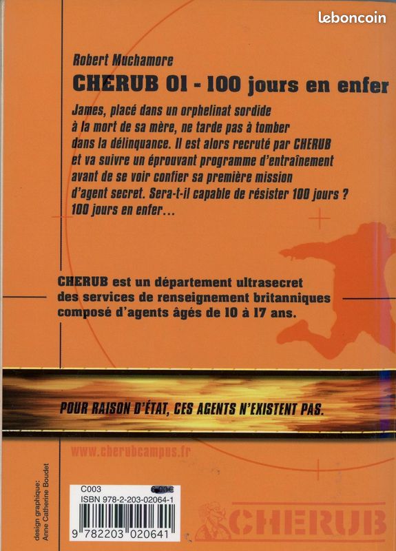 Lot CHERUB O1, 03, 04 et 05 - 4 livres de poches - Très bon état (image 2)
