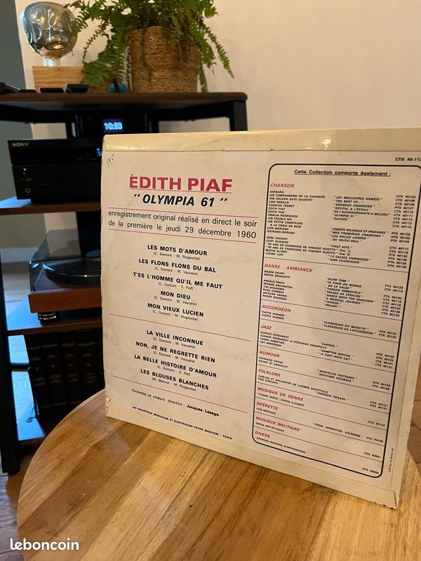 Vinyle Edith Piaf - Olympia 1961 (image 2)