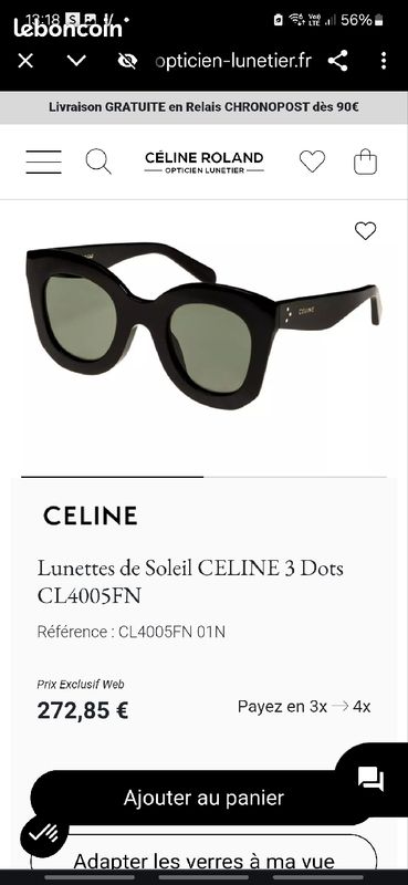Lunette de soleil celine Accessoires Bagagerie