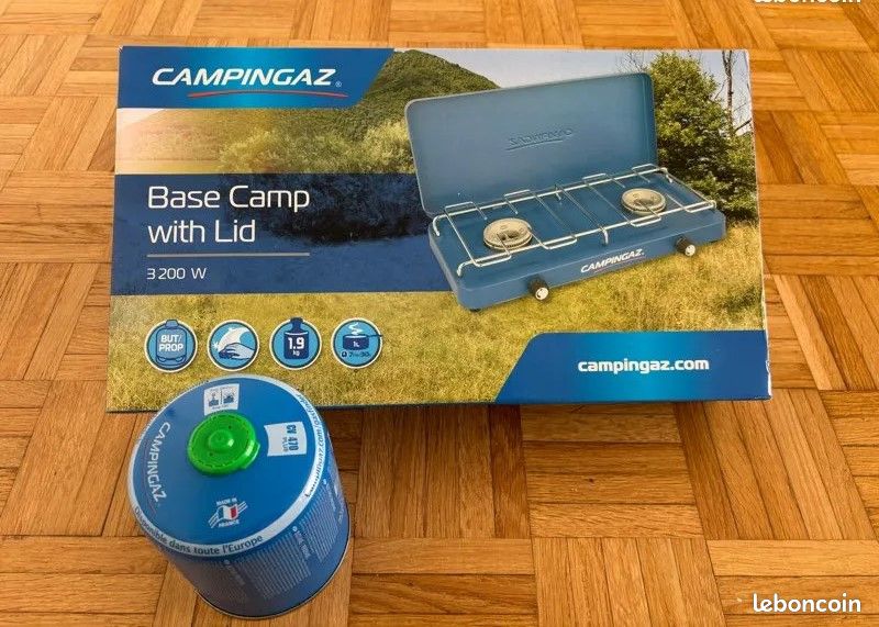 Campingaz Réchaud à Gaz Base Camp 2 Brûleurs 2x 1600 Watt