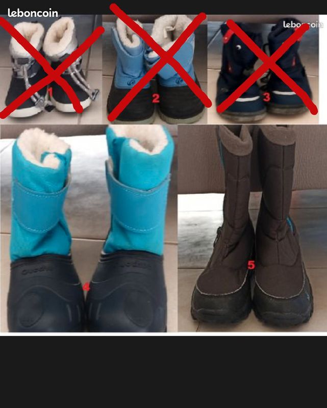 BOOTS DE SKI PLUSIEURS TAILLES 18 à 31 (image 2)