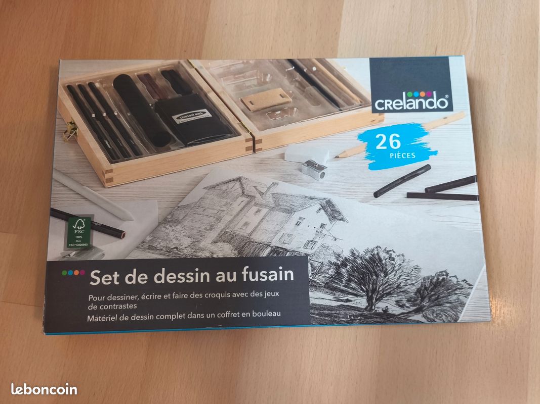 Set fusain et pinceaux (image 2)