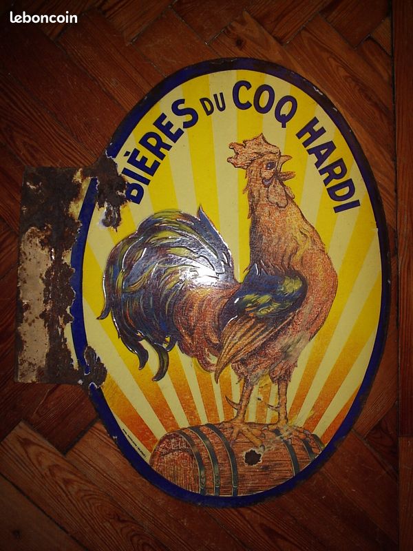 Plaque émaillée Coq Hardi (image 1)