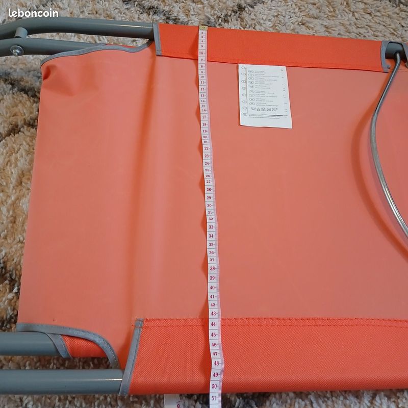 Fauteuil pliant orange (image 6)
