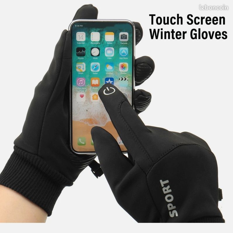Gants Chauffants Unisexe IHIGOGOFA Gants Tactiles Hiver - Unisexe, Chauds, écran Tactile - Camping, Randonnée Gants écran Compatible