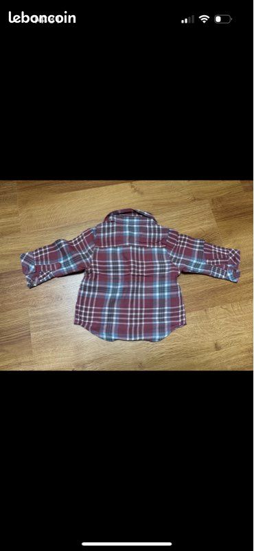 Ensemble veste à capuche/ chemise manche longue/ pantalon kitchoun bébé garçon 6 mois (image 7)
