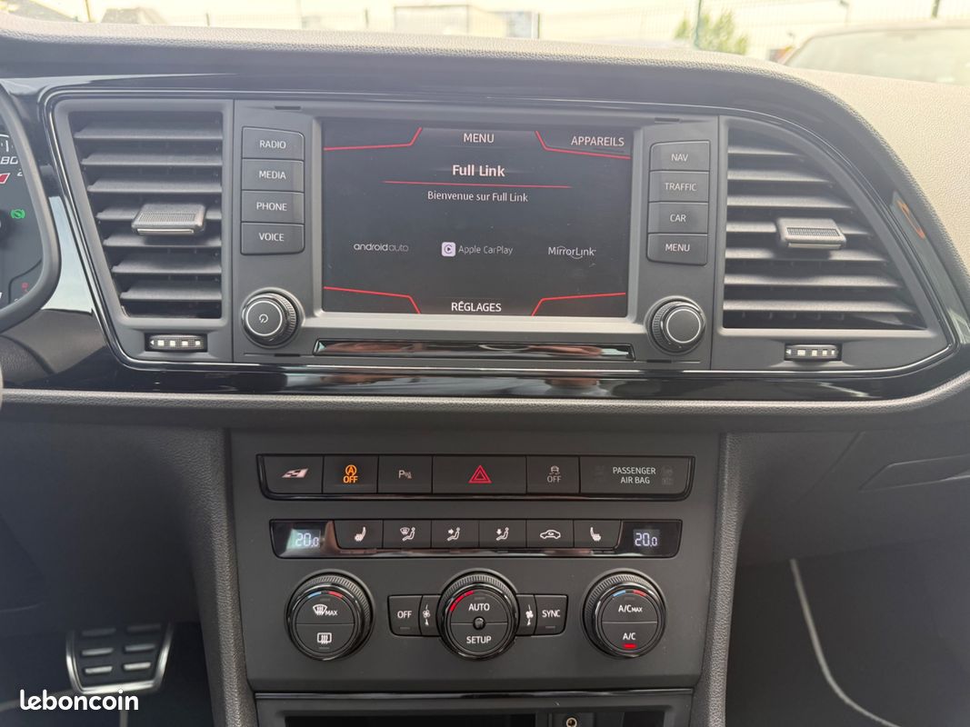 SEAT Leon SC 2.0 TSI 290 CH CUPRA BVA - CARPLAY/ANDROID AUTO - REGULATEUR ADAPTATIF - SIEGES AV CHAUFFANTS - (image 27)