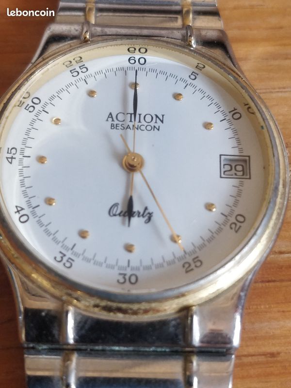 Montre ancienne homme horlogerie Action Besançon Montres Bijoux