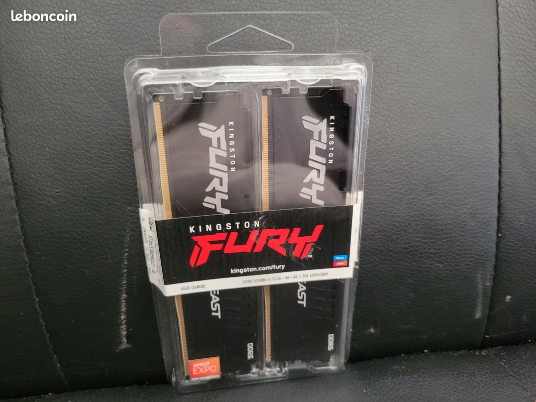Kingston FURY Beast 32 Go (2 x 16 Go) DDR5 5200 MHz CL40 - RAM PC - Rue du Commerce
