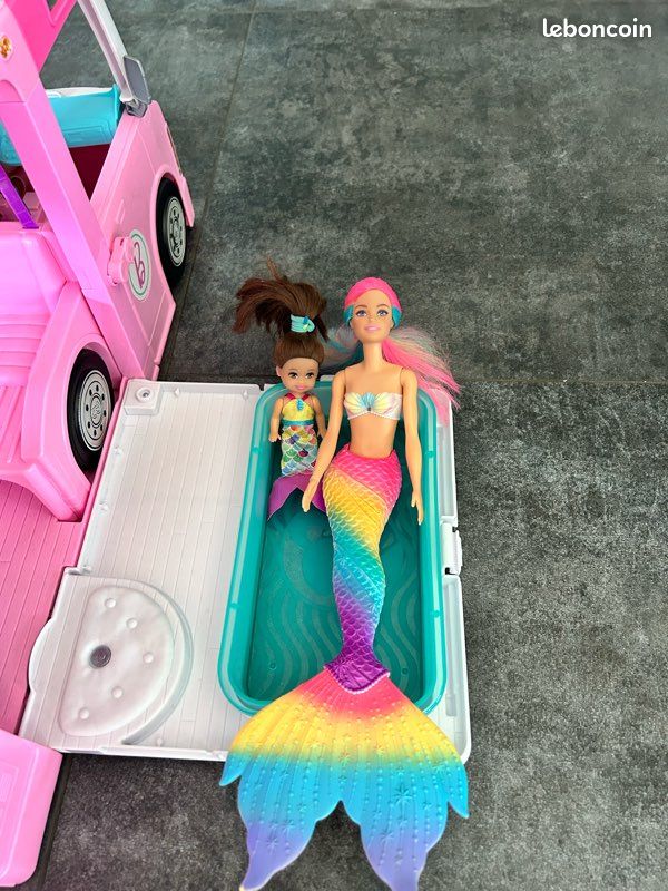 Camping car barbie Jeux Jouets