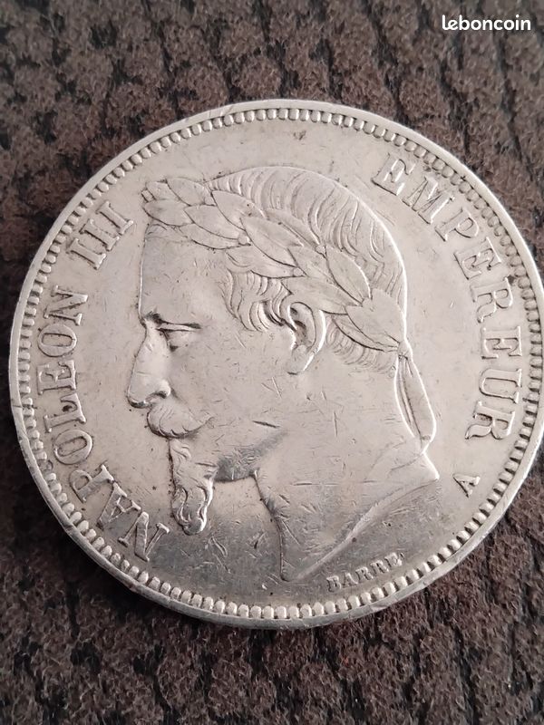Pièce Commémorative France – King Napoléon 1871 En Laiton Plaqué Argent 925, Pochette
