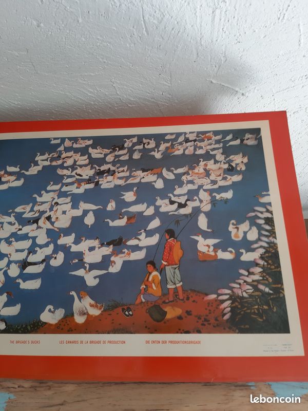 Affiche Vintage FIL Au CHINOIS Ph. Vrau - Poster Haute Qualité 40x60 Cm - Décoration Rétro