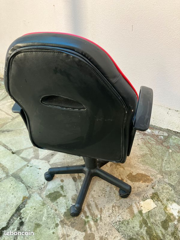 5 CHAISES grises cuisine et fauteuil bureau (image 5)