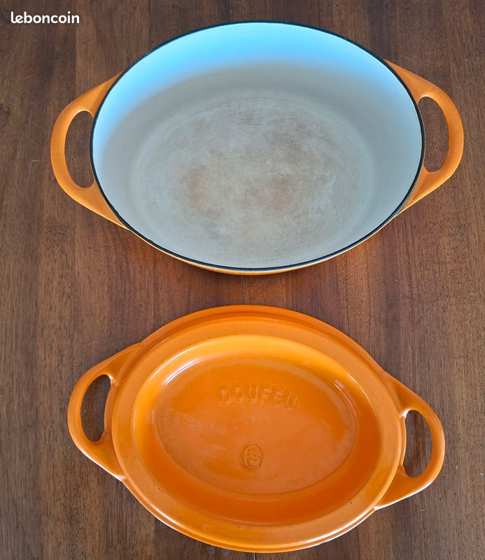 COCOTTE DOUFEU LE CREUSET OVAL EN FONTE - 35 CM