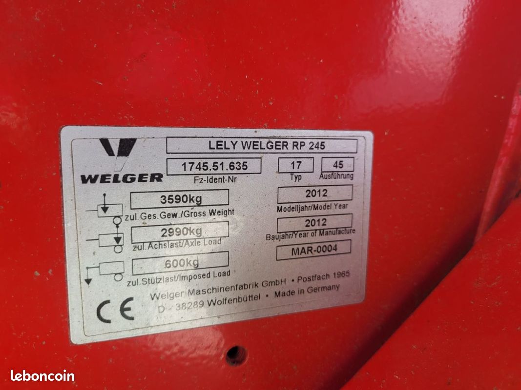 Lely-Welger RP 245 (image 8)