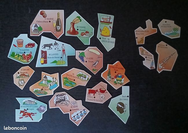 Magnets le gaulois carte de france -Collection d'occasion - leboncoin