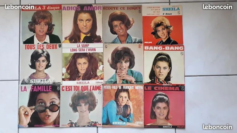 19 disques vinyles de SHEILA - cf photos pour détails (image 1)