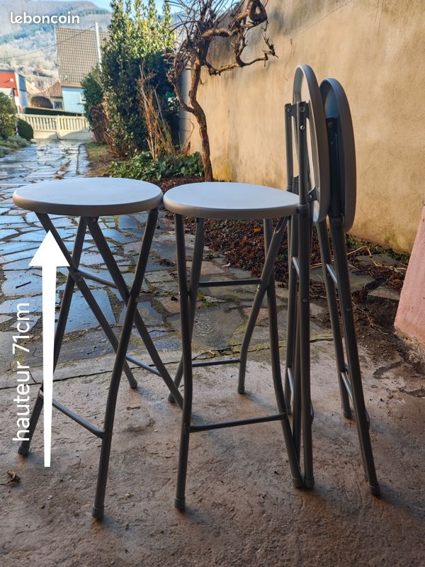 4 tabourets de bar pliable (image 1)