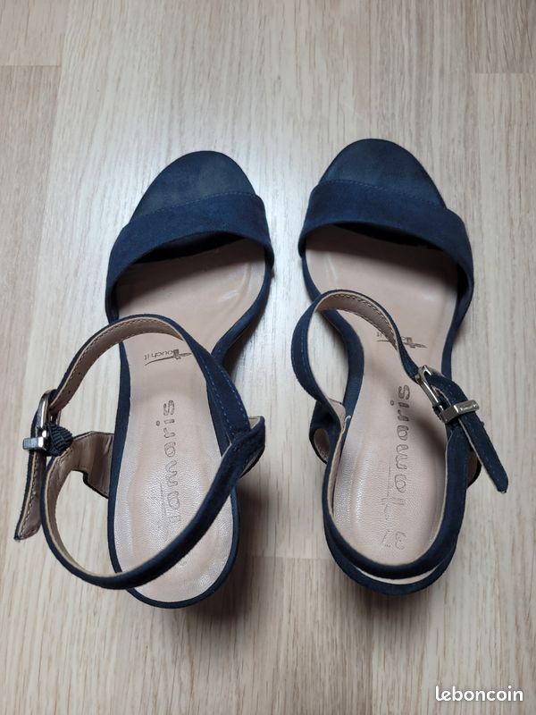 Sandales bleue marine Tamaris Pointure 37 en très bon état (image 14)