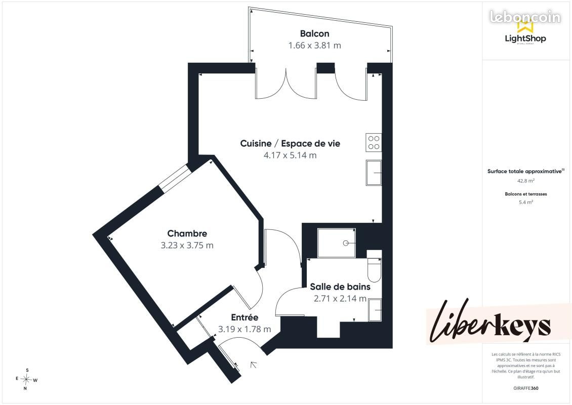 Appartement 2 pièces 43 m² (image 13)