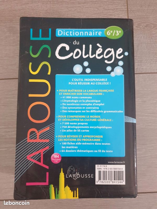 Dictionnaire Larousse Collège 6e à 3e (image 2)