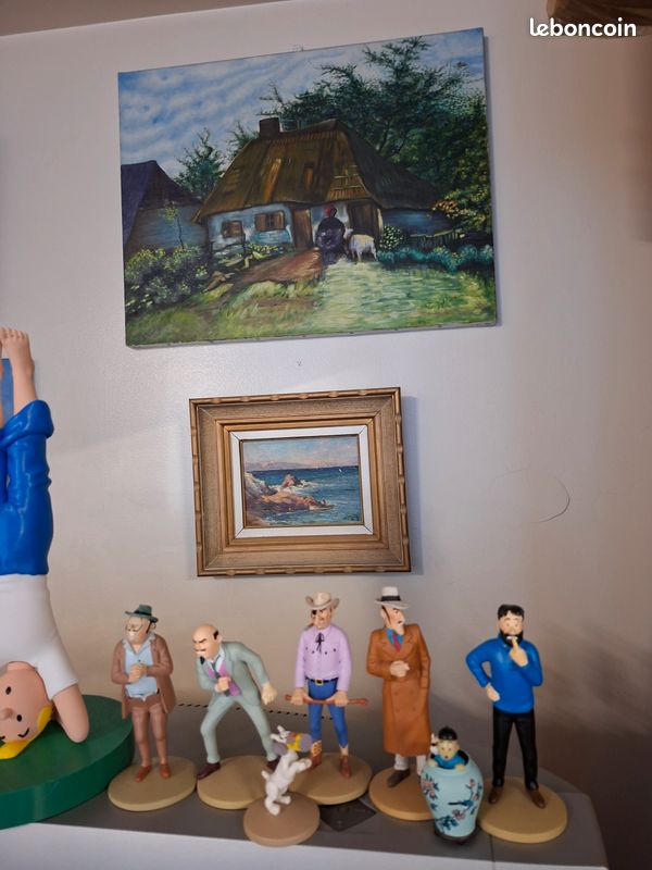 Figurine Tintin – Potiche Les Icônes – Résine – Neuf En Boîte – Édition Collection