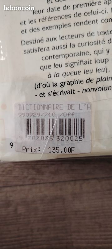 Dictionnaire de l'Ancien Français (Greimas) - Édition Larousse Années 90 - NEUF SOUS BLISTER (image 4)