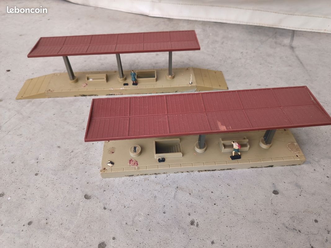 Décor Quai De Gare HO Jouef Vintage - Base Pour Circuit De Train Miniature, Modélisme Ferroviaire
